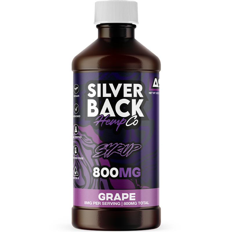 Silverback Hemp Co D9 Syrup 800mg (SINGLE) [DROPSHIP]