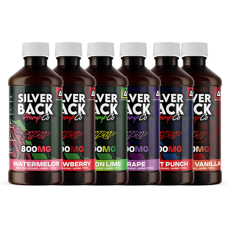Silverback Hemp Co D9 Syrup 800mg (SINGLE) [DROPSHIP]