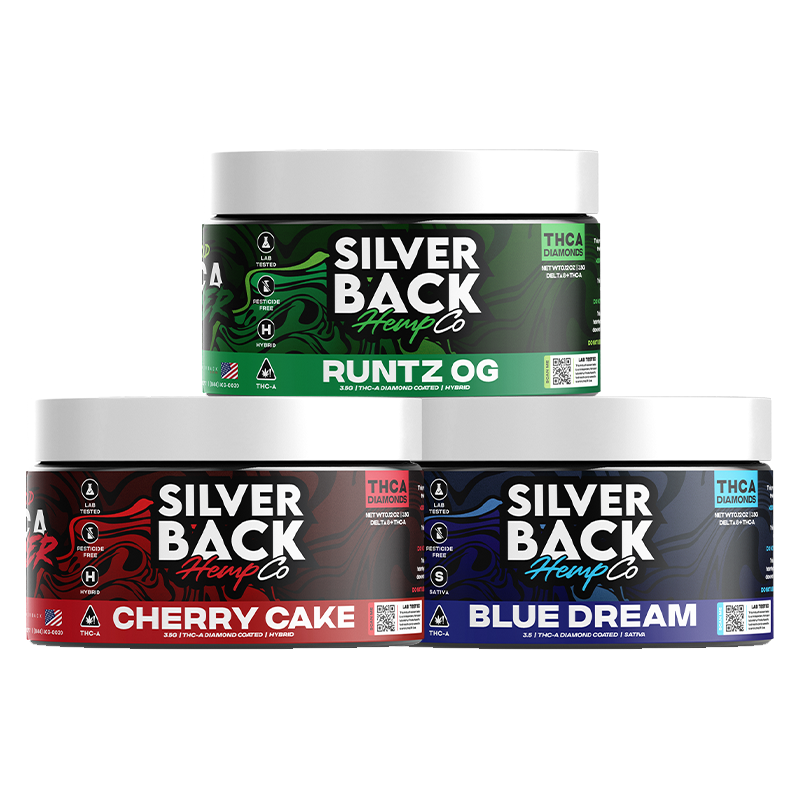 Silverback Hemp Co THCA Dusted Flower 3.5g (SINGLE) [DROPSHIP]