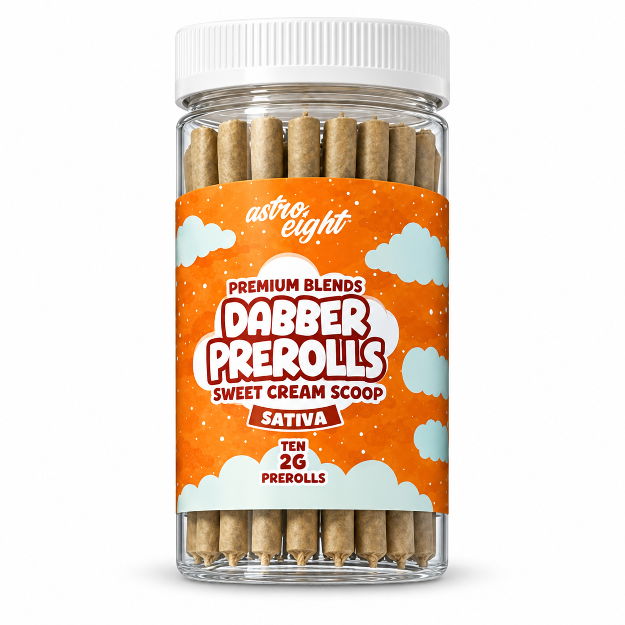 Astro Eight Dabber Pre Rolls Jar 2g 10ct (SINGLE) [TX Compliant]