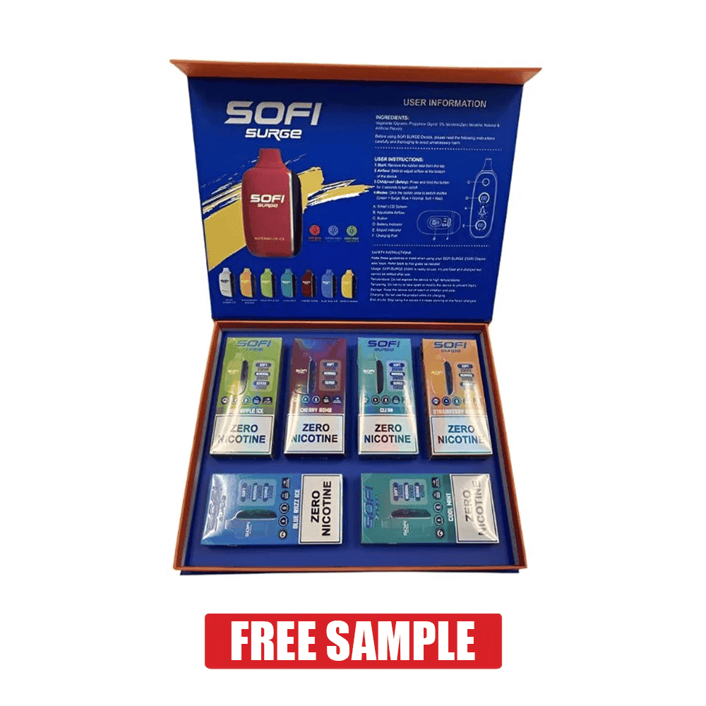 Sofi Surge 25K Zero Nicotine Disposable 22mL SAMPLE (6/pack)