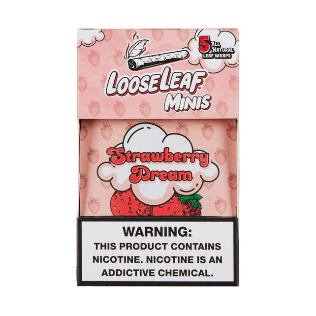 LooseLeaf All Natural Mini Blunt Wraps 5ct (8/pack)