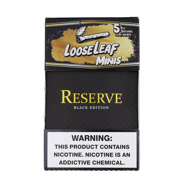 LooseLeaf All Natural Mini Blunt Wraps 5ct (8/pack)