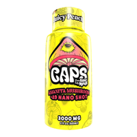 CAPS Amanita Mushroom + D9 Nano Shot 3000mg (12/Pack)
