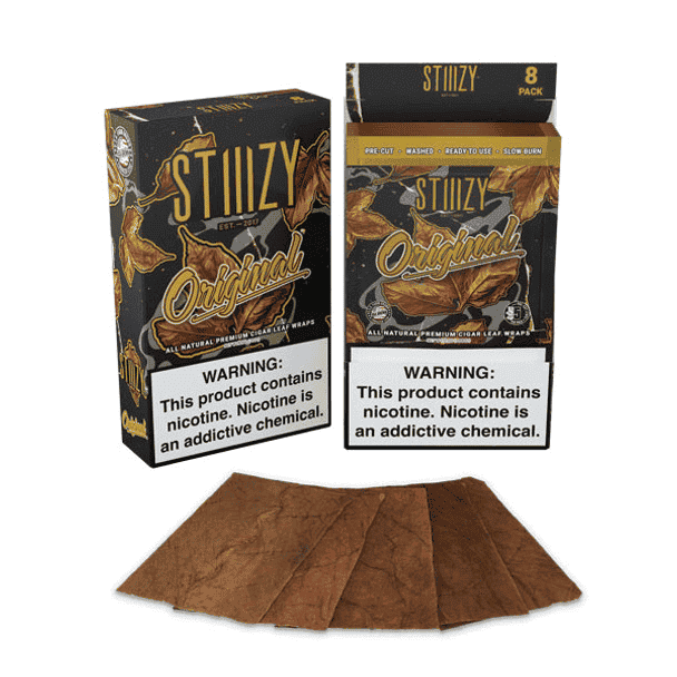 STIIIZY Premium All Natural Leaf Wraps 5ct (8/Pack)