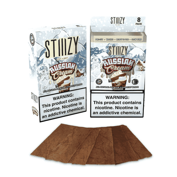 STIIIZY Premium All Natural Leaf Wraps 5ct (8/Pack)