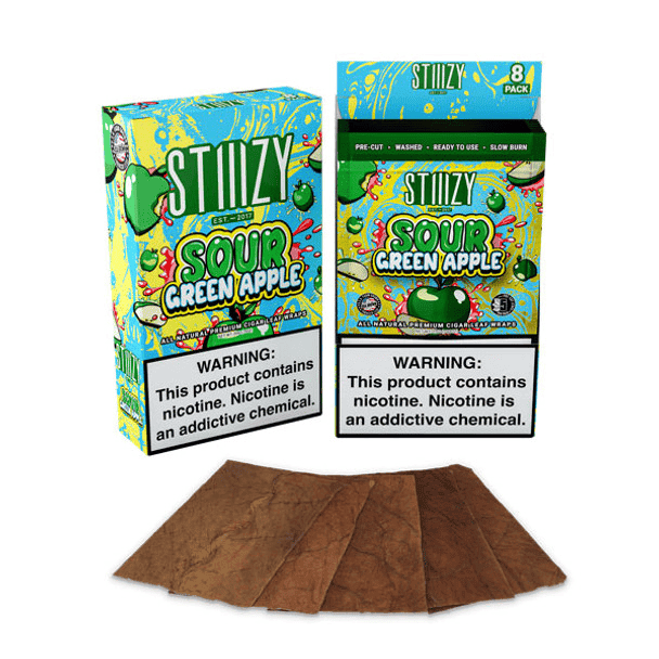 STIIIZY Premium All Natural Leaf Wraps 5ct (8/Pack)