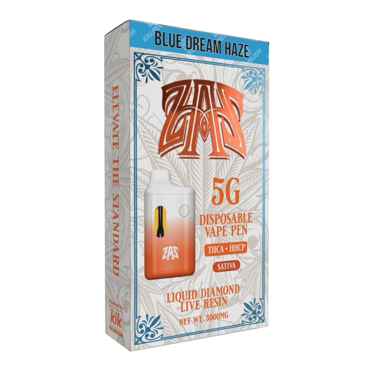 Kalibloom Kik THC-A ZAZ Disposable 5000mg (5/pack)
