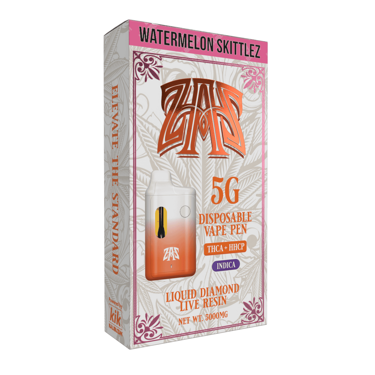 Kalibloom Kik THC-A ZAZ Disposable 5000mg (5/pack)
