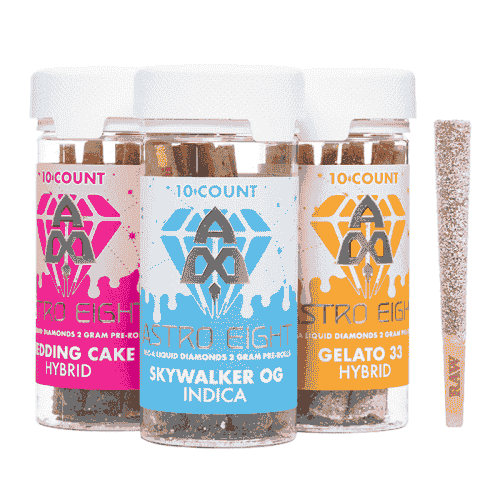 Astro Eight THC-A Liquid Diamond Pre Rolls 2g 10ct (SINGLE)