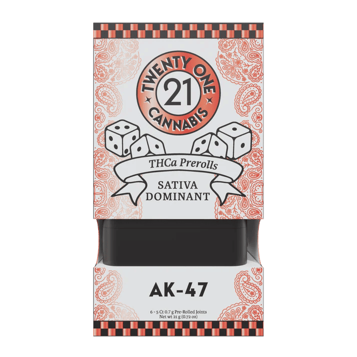 Twenty One THC-A Prerolls 5ct 3.5g (6/pack)
