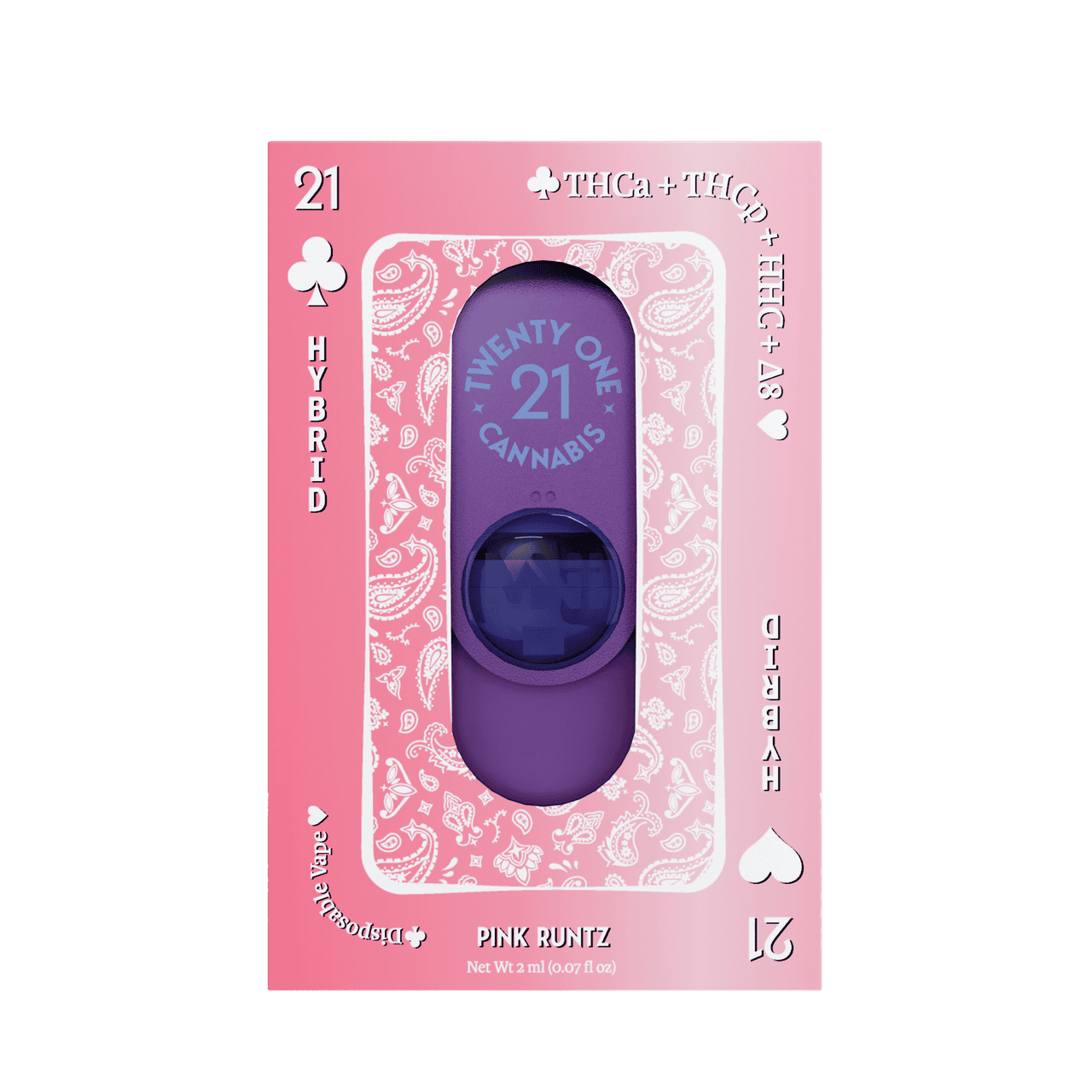 Twenty One THC-A Disposable 2g (6/pack) - Clearance