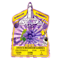 Boarding Pass Amanita Psychdelic Gummies 5000mg 5ct (Single)