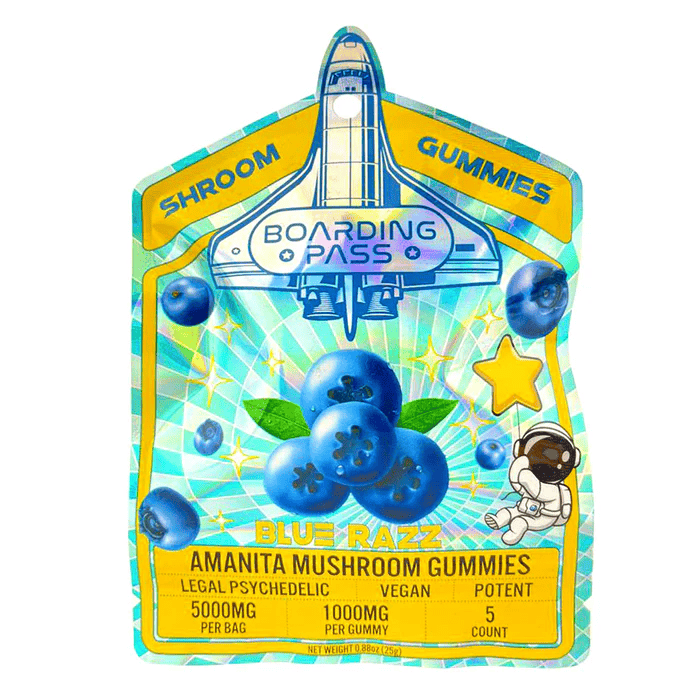 Boarding Pass Amanita Psychdelic Gummies 5000mg 5ct (Single)