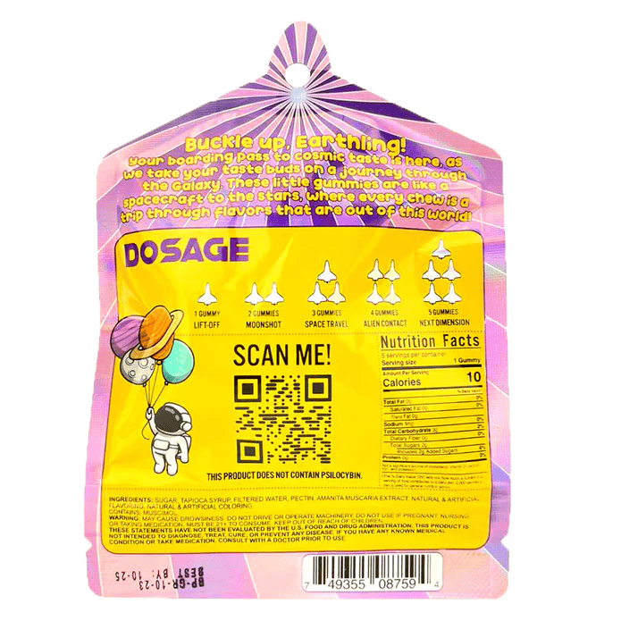 Boarding Pass Amanita Psychdelic Gummies 5000mg 5ct (Single)