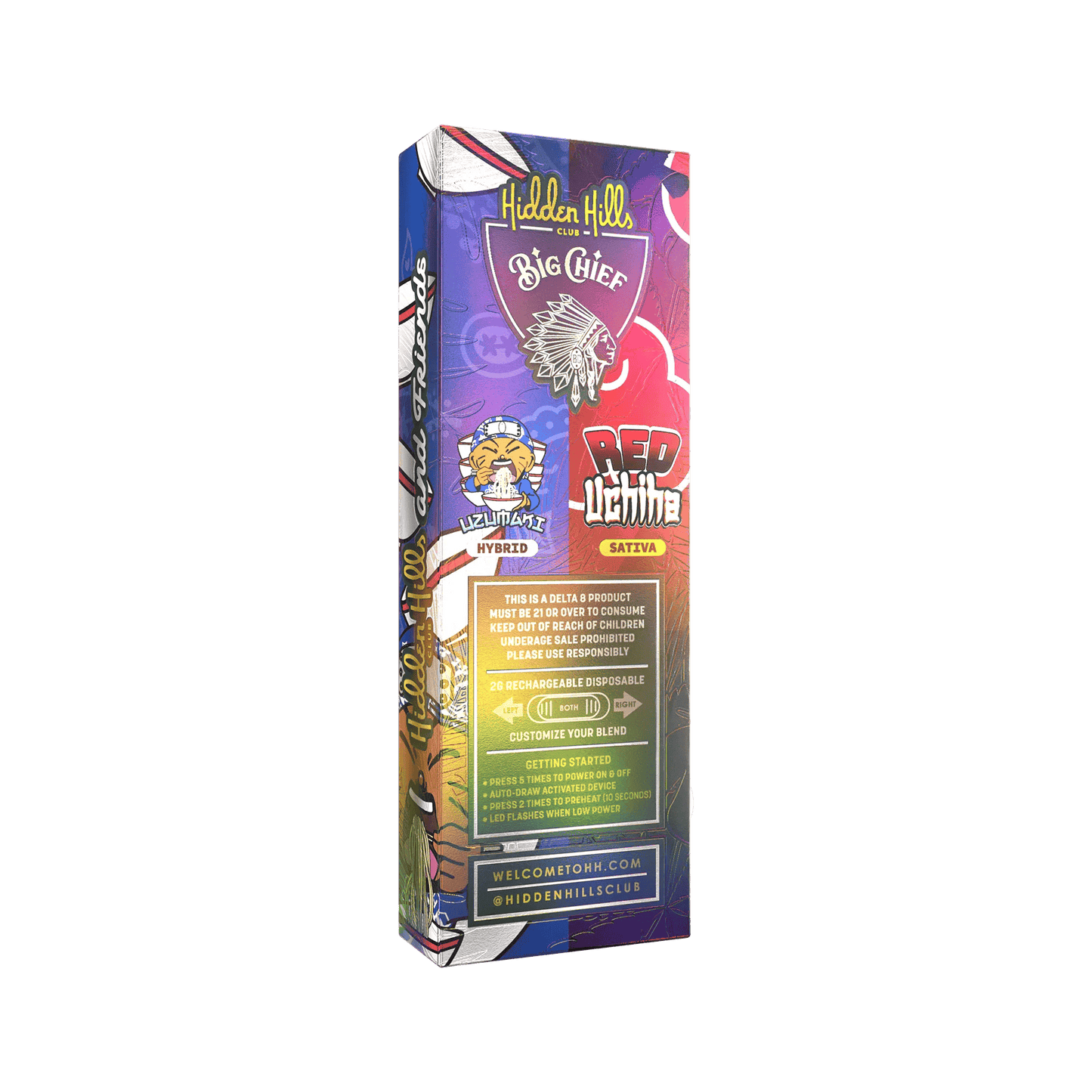 Hidden Hills Club and Friends BFF Blend Dual Disposable 2g (5/pack)