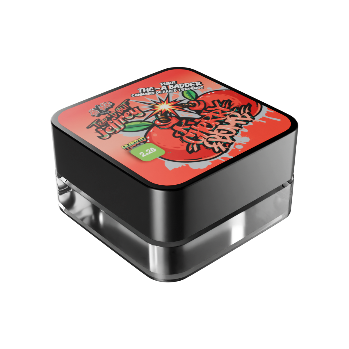 Hixotic Trap'd Out Jeffrey Pure THC-A Badder Dabs 2.2g (8/Pack) [DROPSHIP]