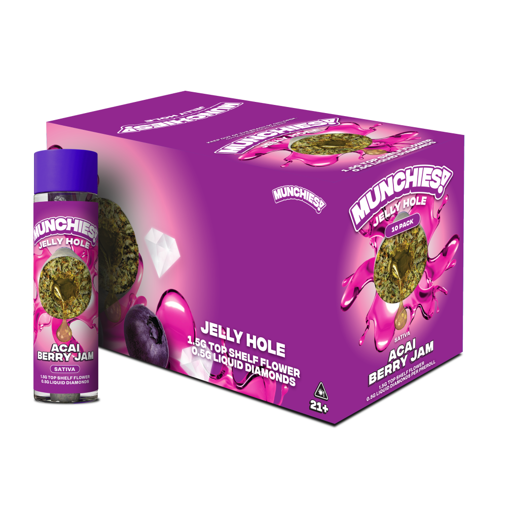 Munchies Jelly Holes Preroll THCA 2g (10/pack) [DROPSHIP]