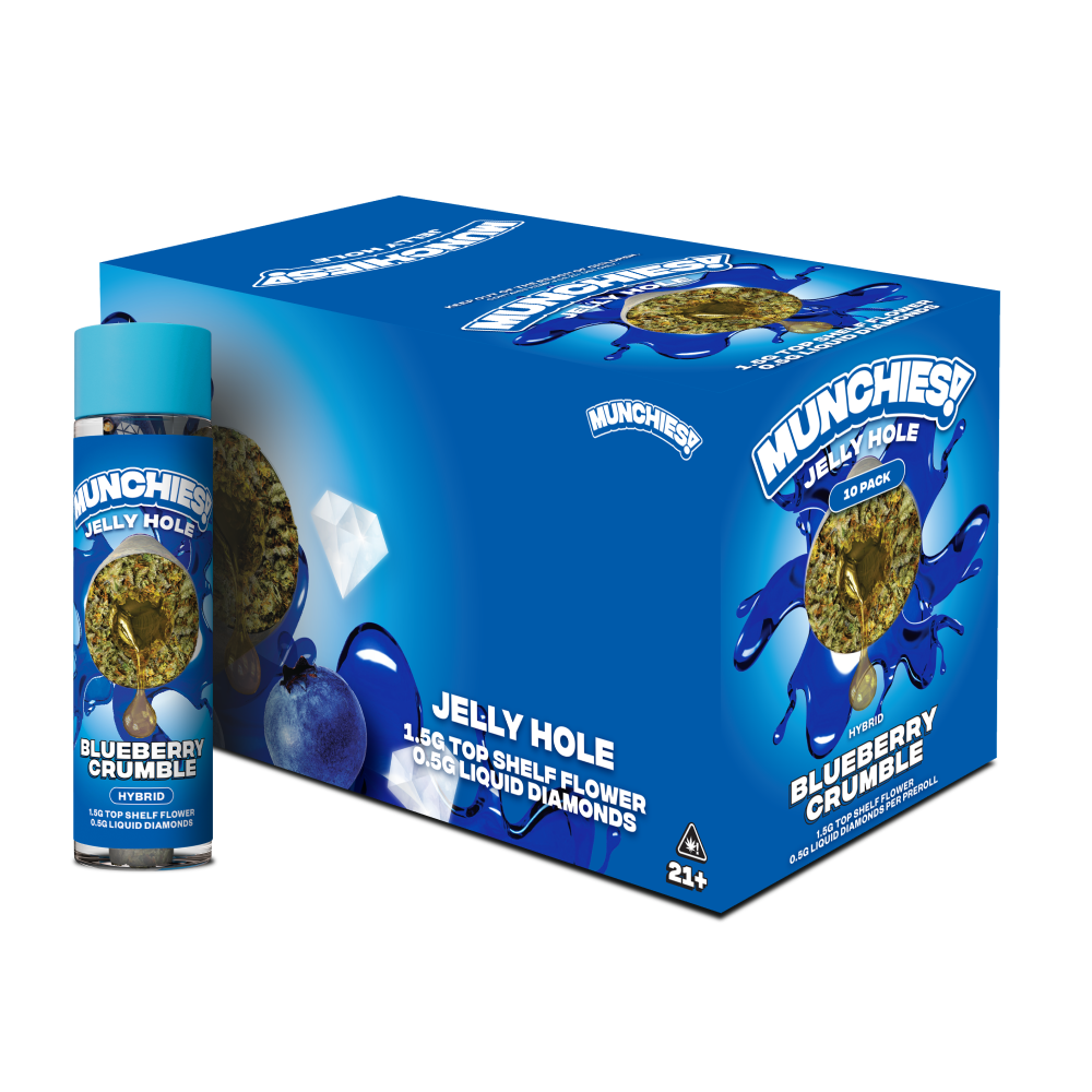Munchies Jelly Holes Preroll THCA 2g (10/pack) [DROPSHIP]
