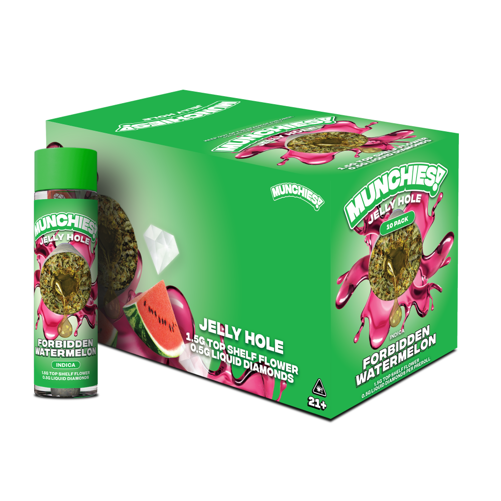 Munchies Jelly Holes Preroll THCA 2g (10/pack) [DROPSHIP]