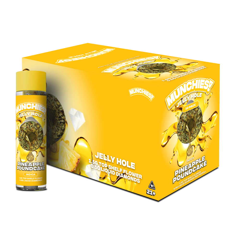 Munchies Jelly Holes Preroll THCA 2g (10/pack) [DROPSHIP]