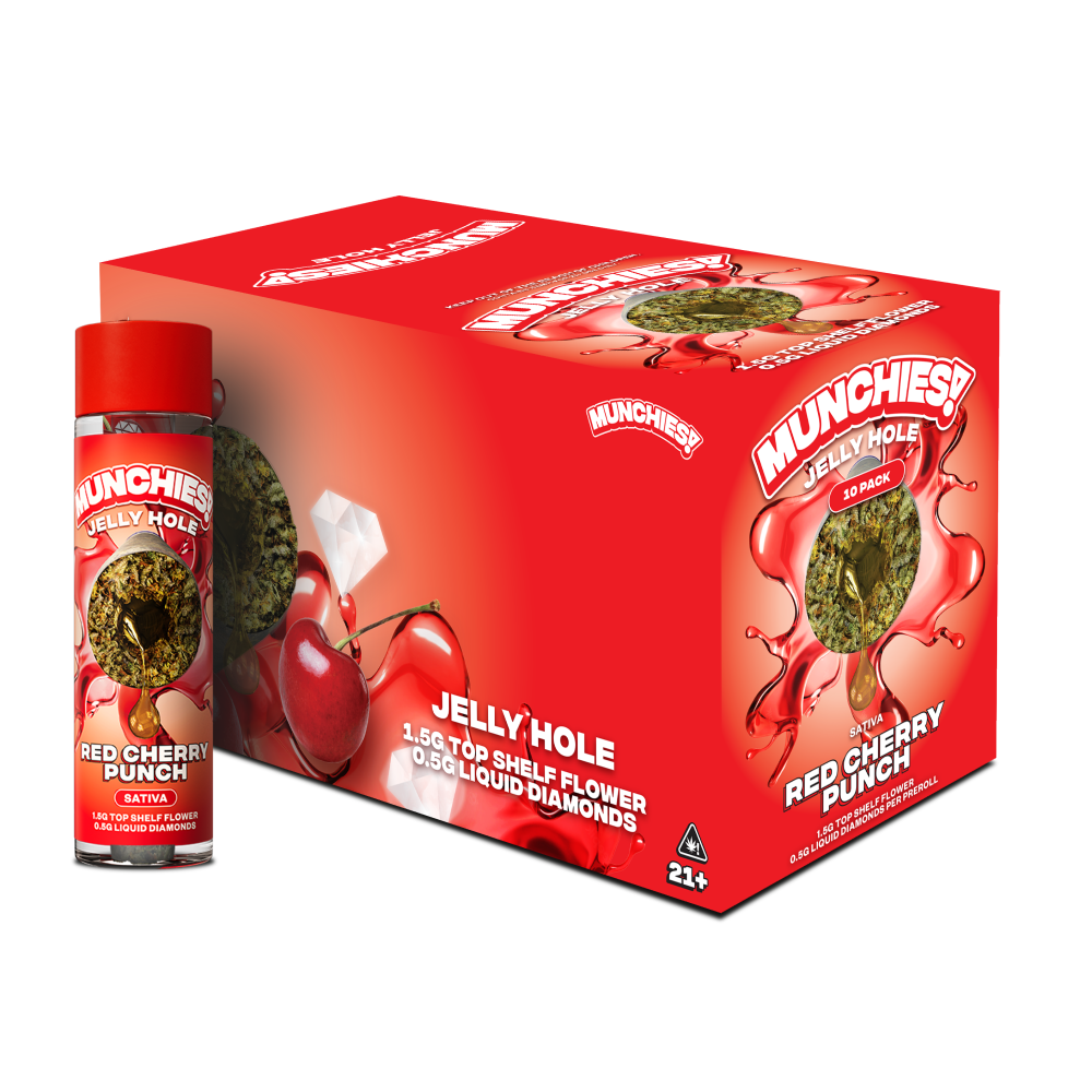 Munchies Jelly Holes Preroll THCA 2g (10/pack) [DROPSHIP]