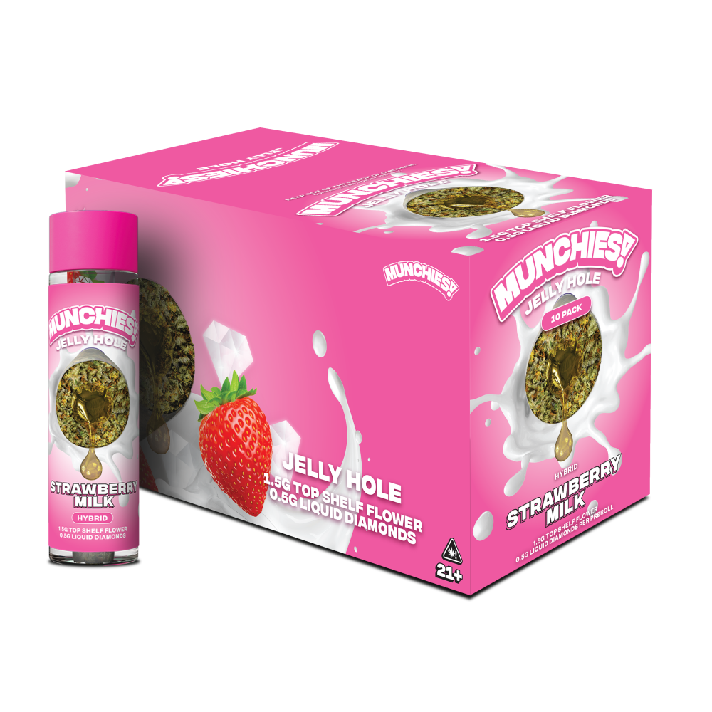 Munchies Jelly Holes Preroll THCA 2g (10/pack) [DROPSHIP]