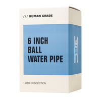 Human Grade 6" Ball Water Pipe (SINGLE)