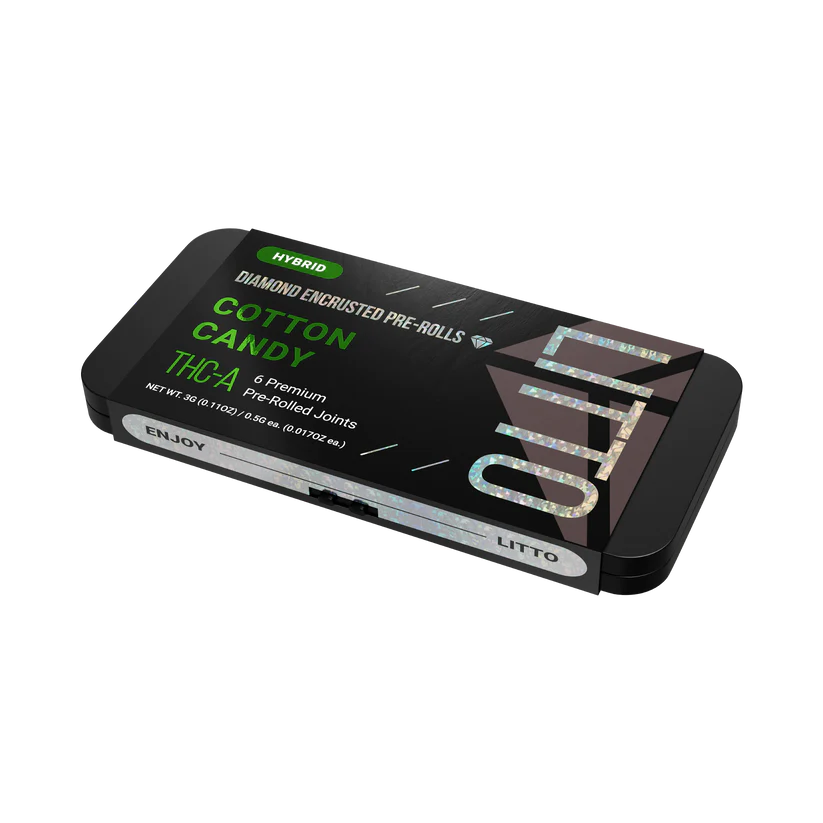 LITTO THC-A Diamond Encrusted Pre-Rolls 6ct 3g (SINGLE) [DROPSHIP]