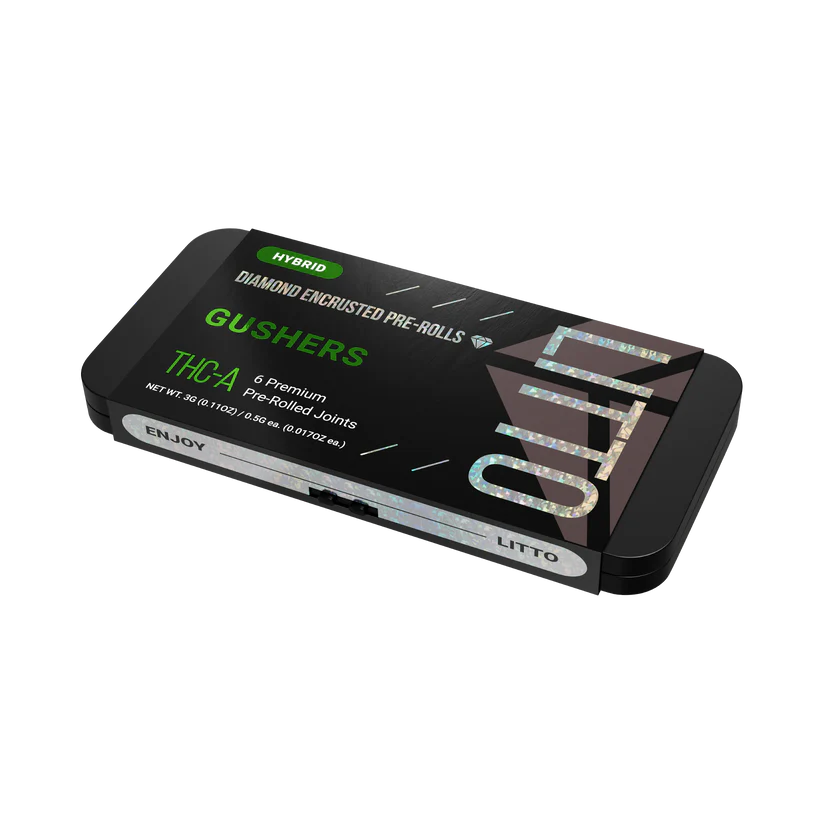 LITTO THC-A Diamond Encrusted Pre-Rolls 6ct 3g (SINGLE) [DROPSHIP]