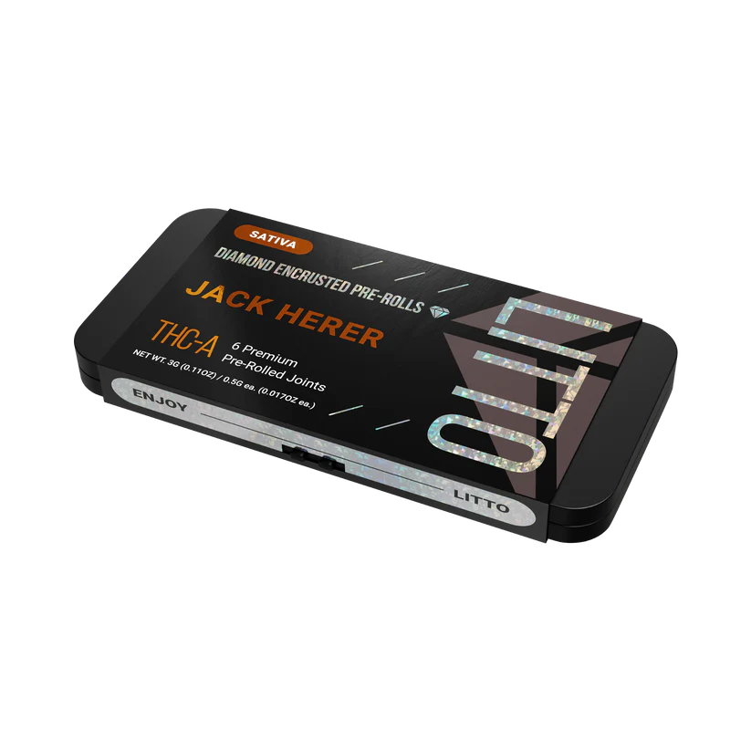 LITTO THC-A Diamond Encrusted Pre-Rolls 6ct 3g (SINGLE) [DROPSHIP]