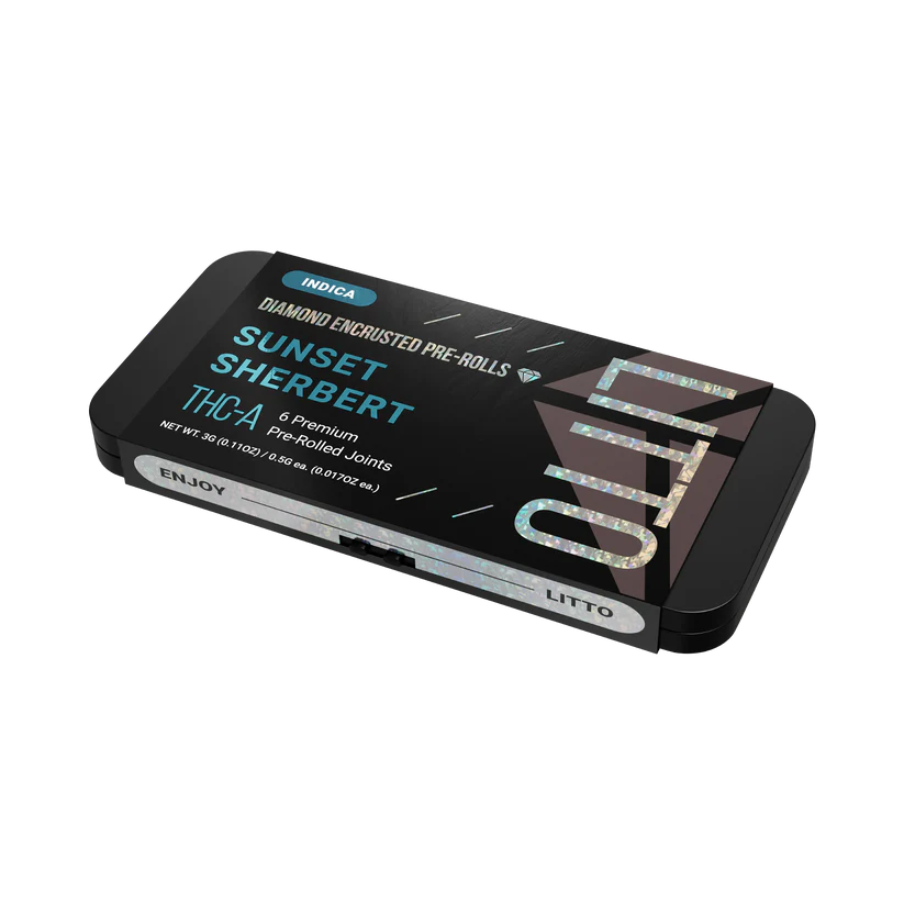 LITTO THC-A Diamond Encrusted Pre-Rolls 6ct 3g (SINGLE) [DROPSHIP]