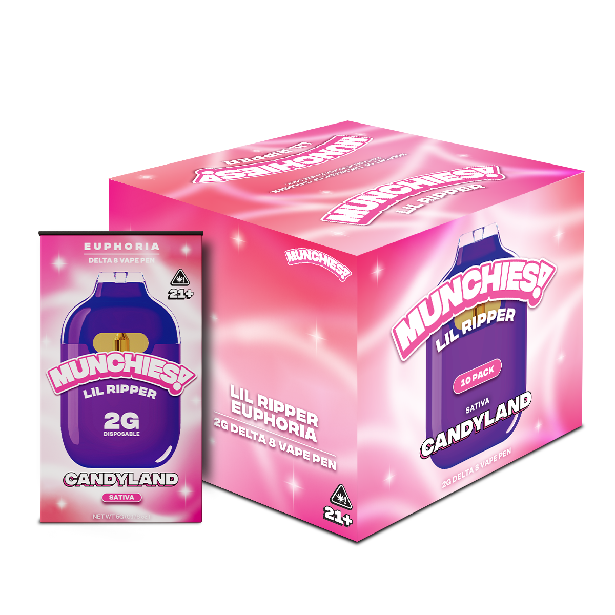 Munchies Lil Ripper Disposable Delta 8 2g (10/pack) [DROPSHIP]