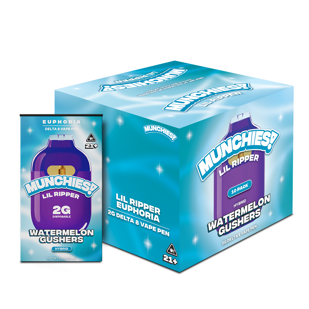 Munchies Lil Ripper Disposable Delta 8 2g (10/pack) [DROPSHIP]