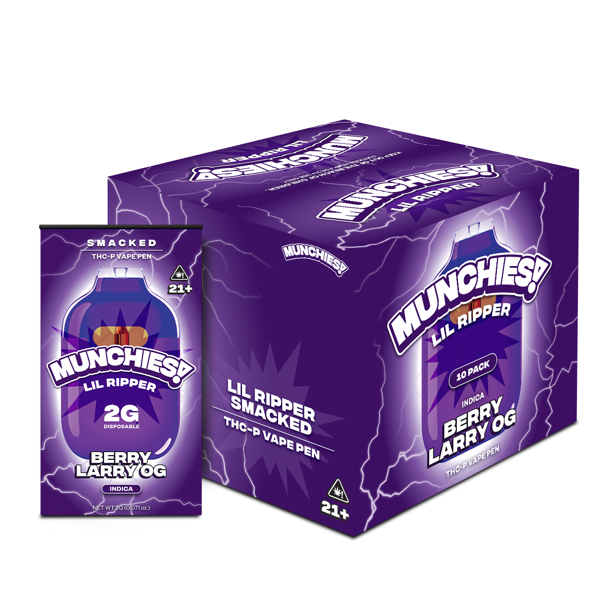 Munchies Lil Ripper Disposable THCP 2g (10/pack) [DROPSHIP]