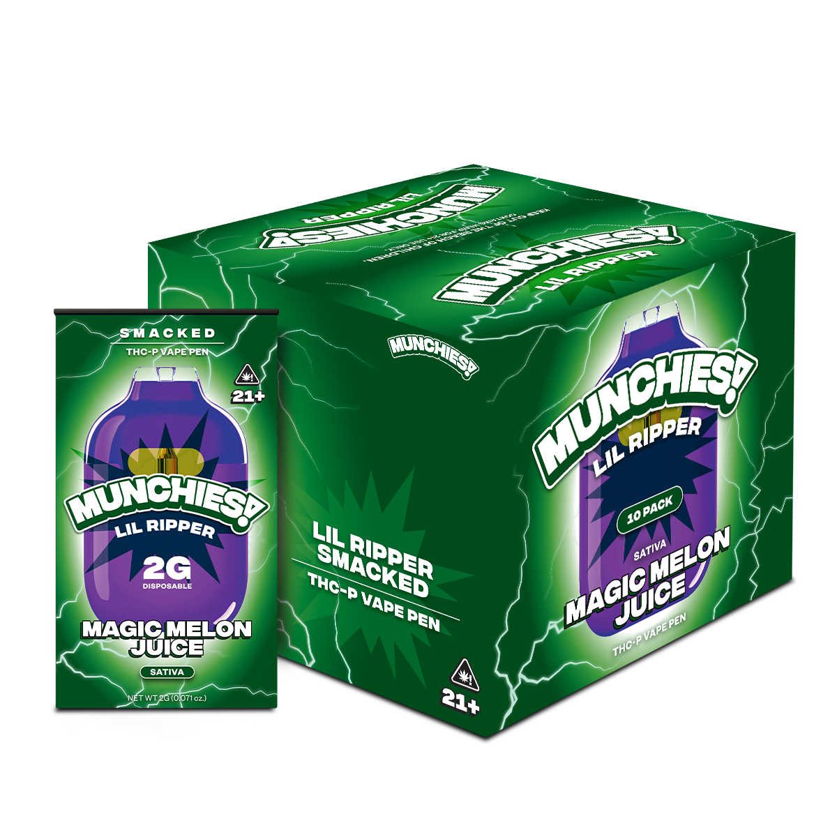 Munchies Lil Ripper Disposable THCP 2g (10/pack) [DROPSHIP]