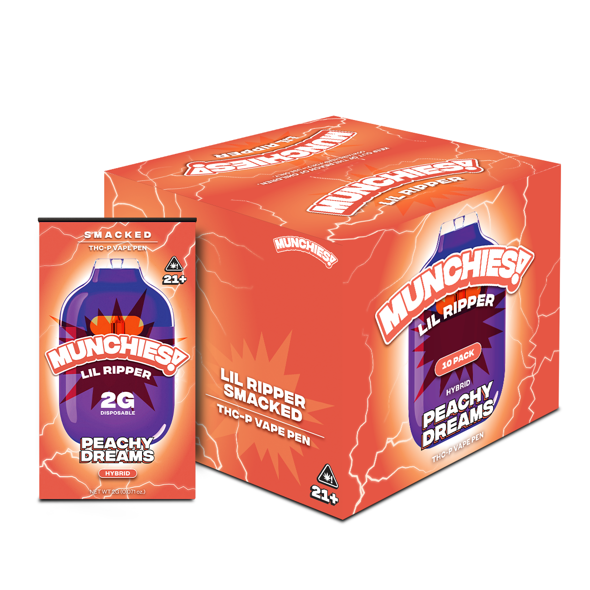Munchies Lil Ripper Disposable THCP 2g (10/pack) [DROPSHIP]