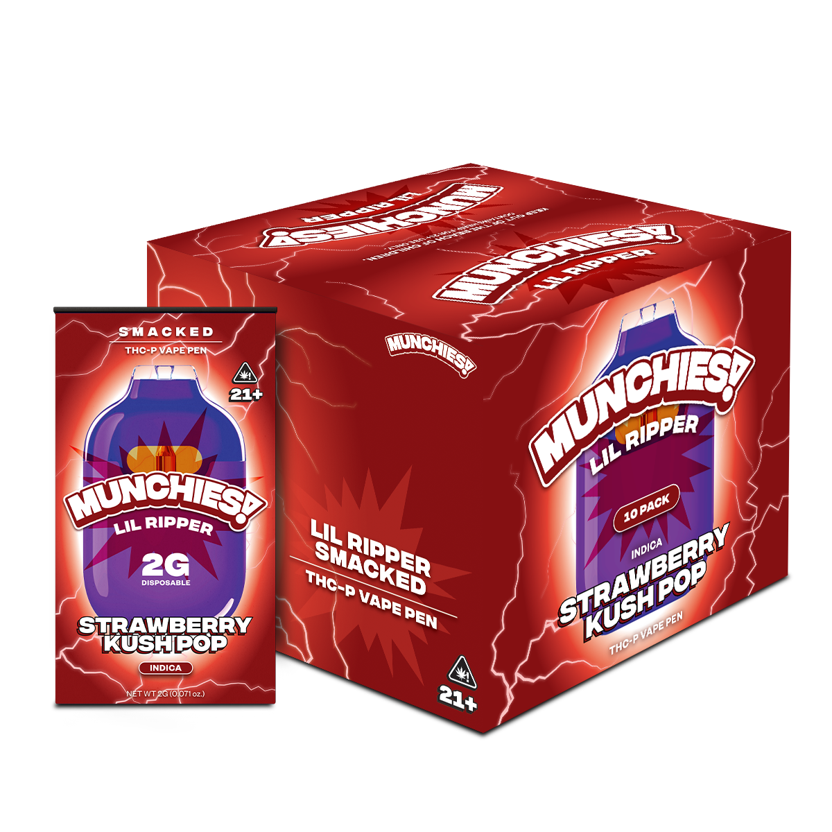 Munchies Lil Ripper Disposable THCP 2g (10/pack) [DROPSHIP]