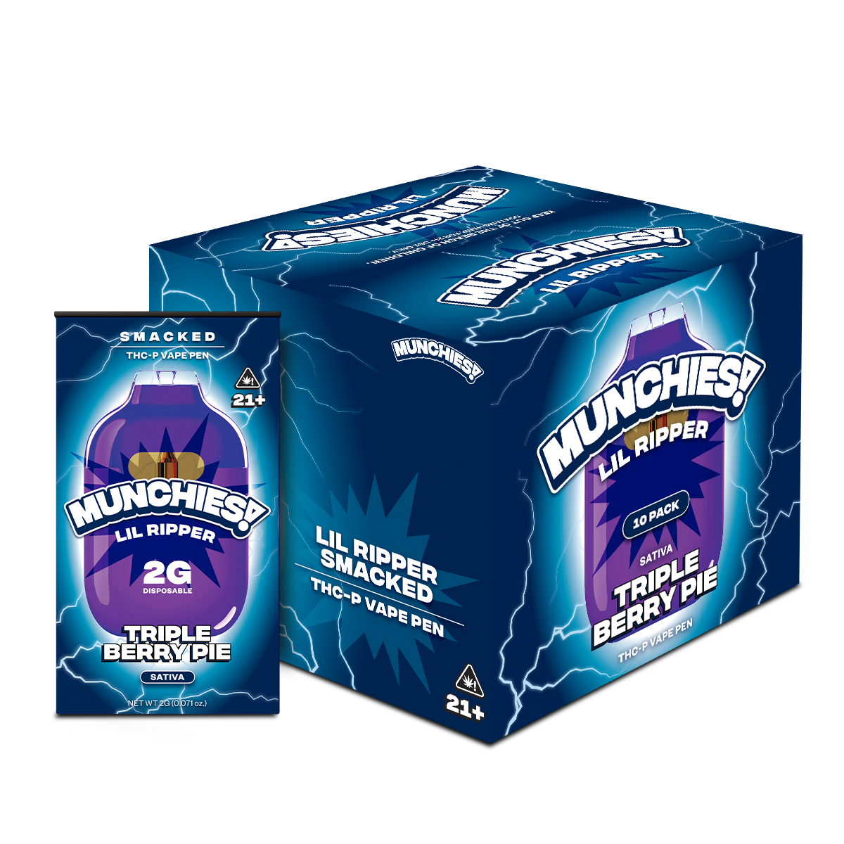 Munchies Lil Ripper Disposable THCP 2g (10/pack) [DROPSHIP]
