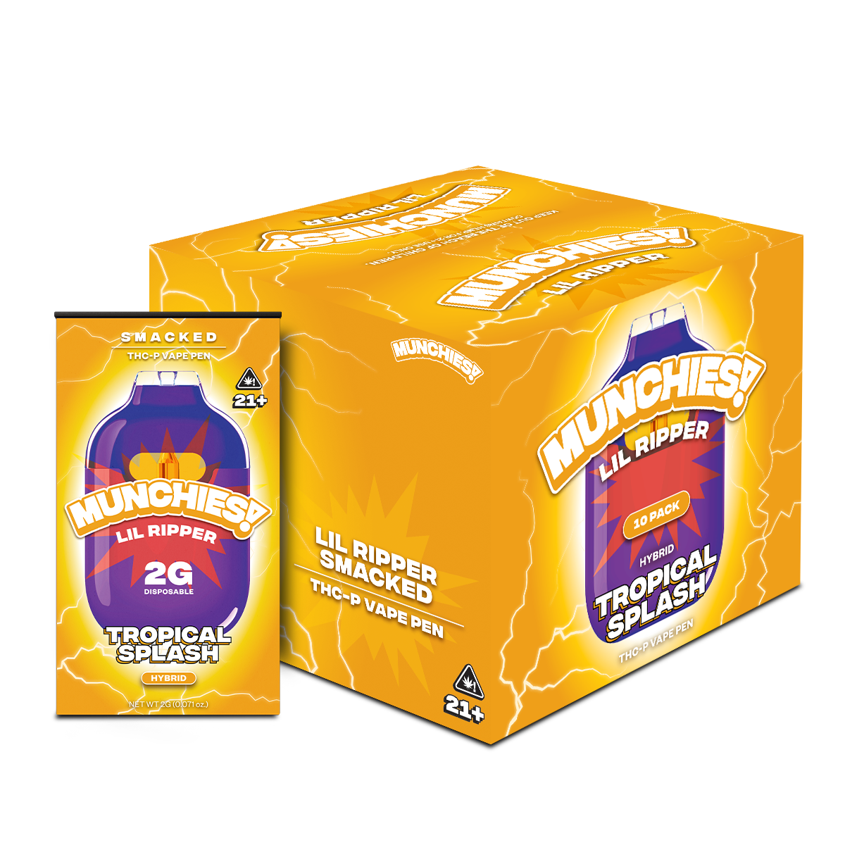 Munchies Lil Ripper Disposable THCP 2g (10/pack) [DROPSHIP]