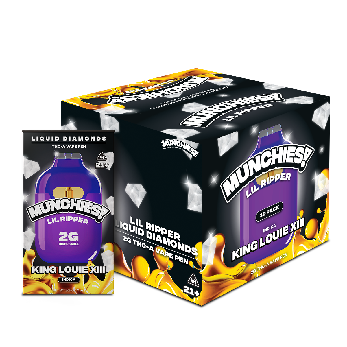 Munchies Lil Ripper Disposable THCA 2g (10/pack) [DROPSHIP]