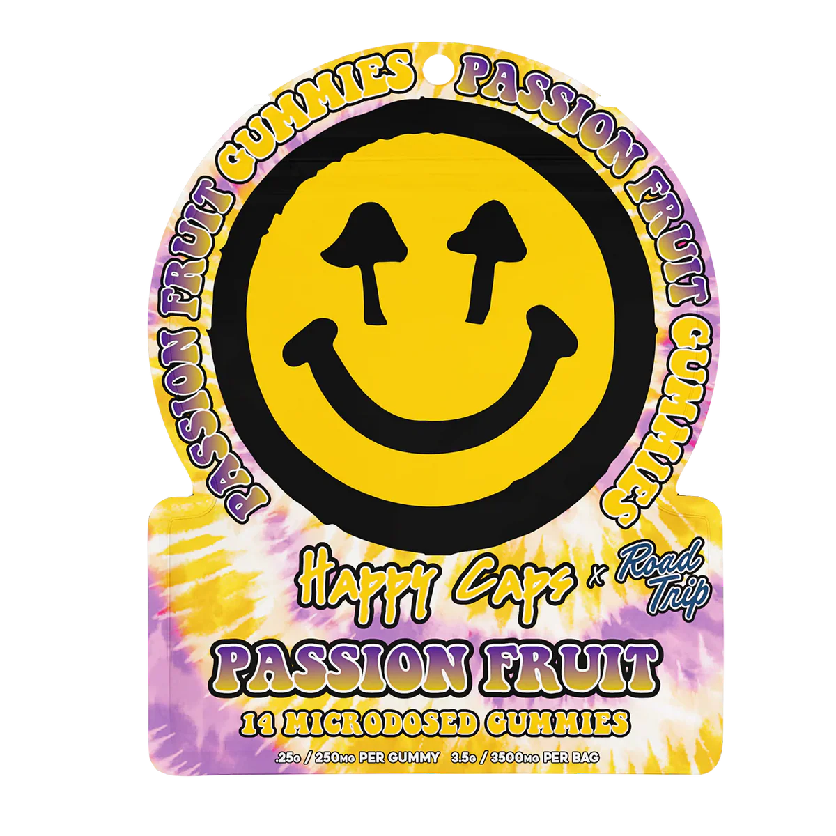 Happy Caps x Road Trip Mushroom Microdose Gummies 14ct (SINGLE)