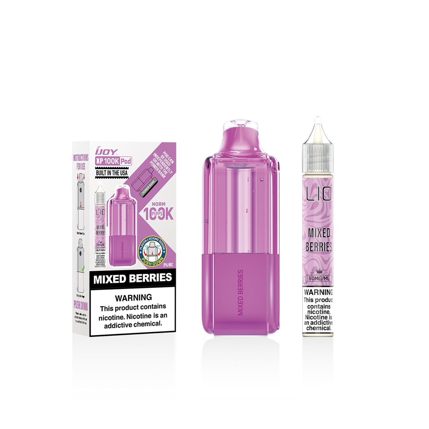 iJoy XP100K Disposable Pod 18mL + 15mL Bottle (5/pack) [TX Compliant]