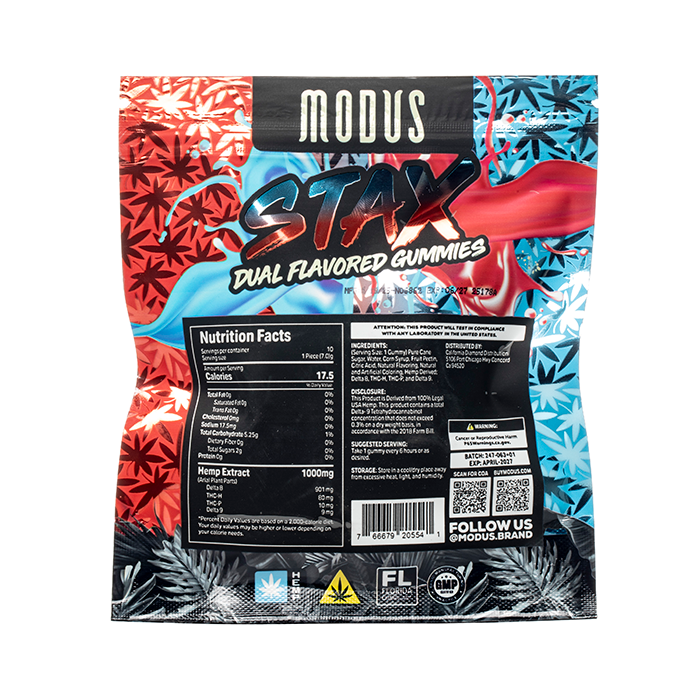 Modus STAX Gummies 10,000mg 10ct (SINGLE) [DROPSHIP]