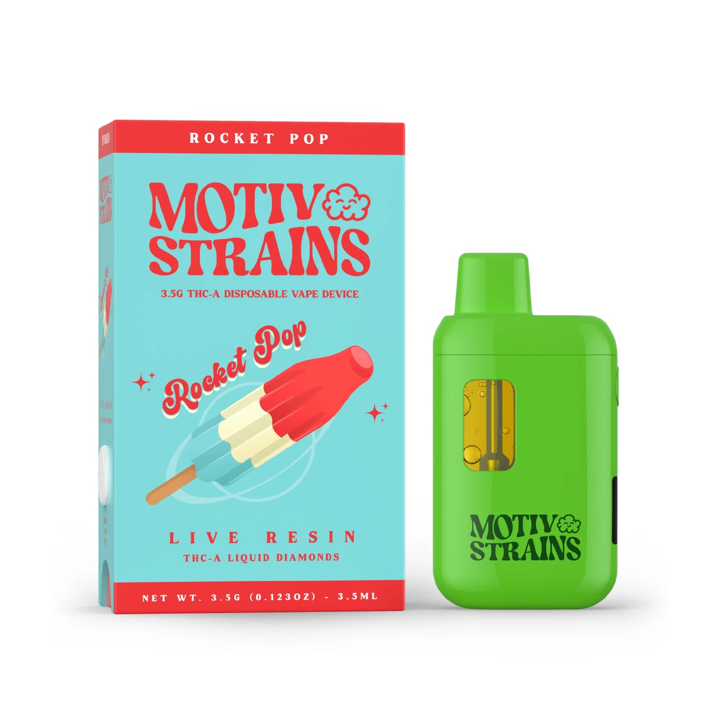 Motiv Strains THC-A Disposable 3.5g (5/Pack) [DROPSHIP]