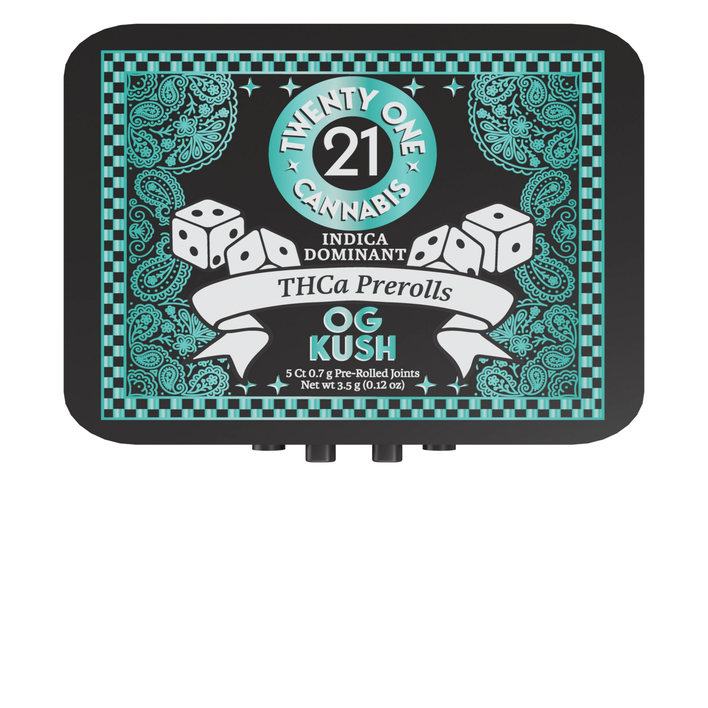 Twenty One THC-A Pre-Rolls 5ct 3.5g (6/Pack) [DROPSHIP]