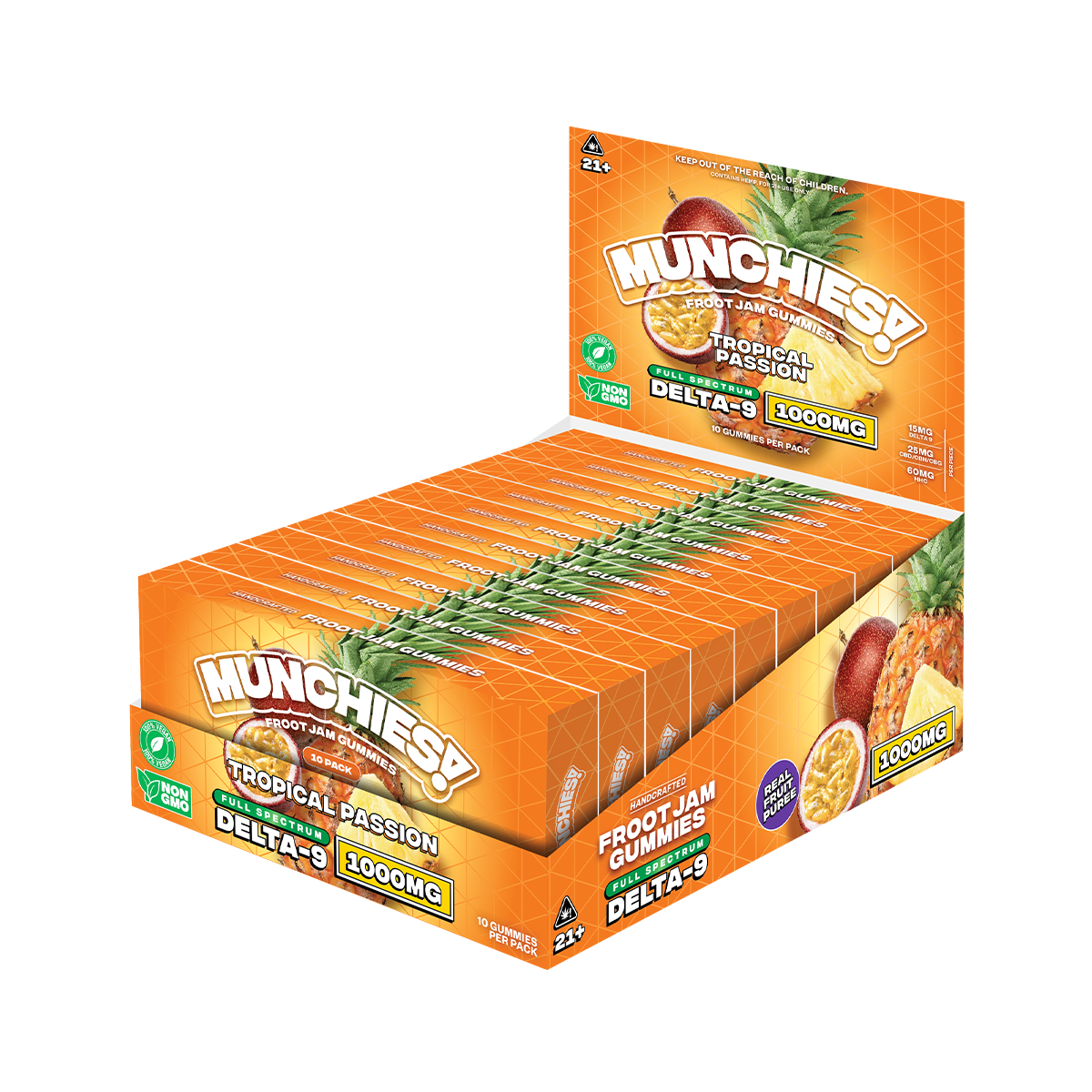 Munchies Froot Jam Gummies D9 1000mg (10/pack) [DROPSHIP]