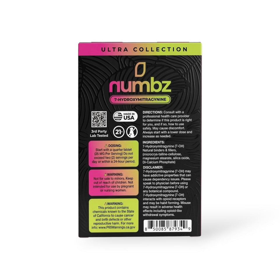 Numbz 7Hydroxy Tablet 100mg 10ct (SINGLE)