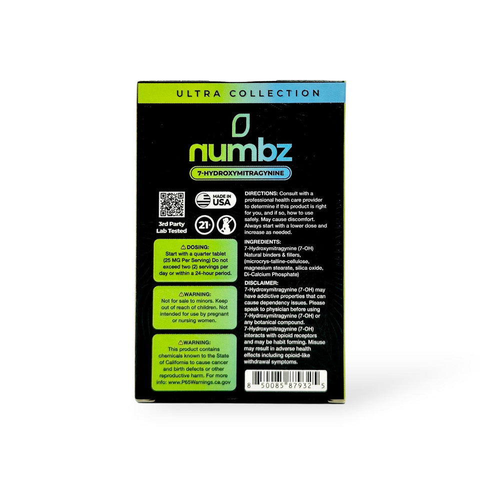 Numbz 7Hydroxy Tablet 100mg 10ct (SINGLE)