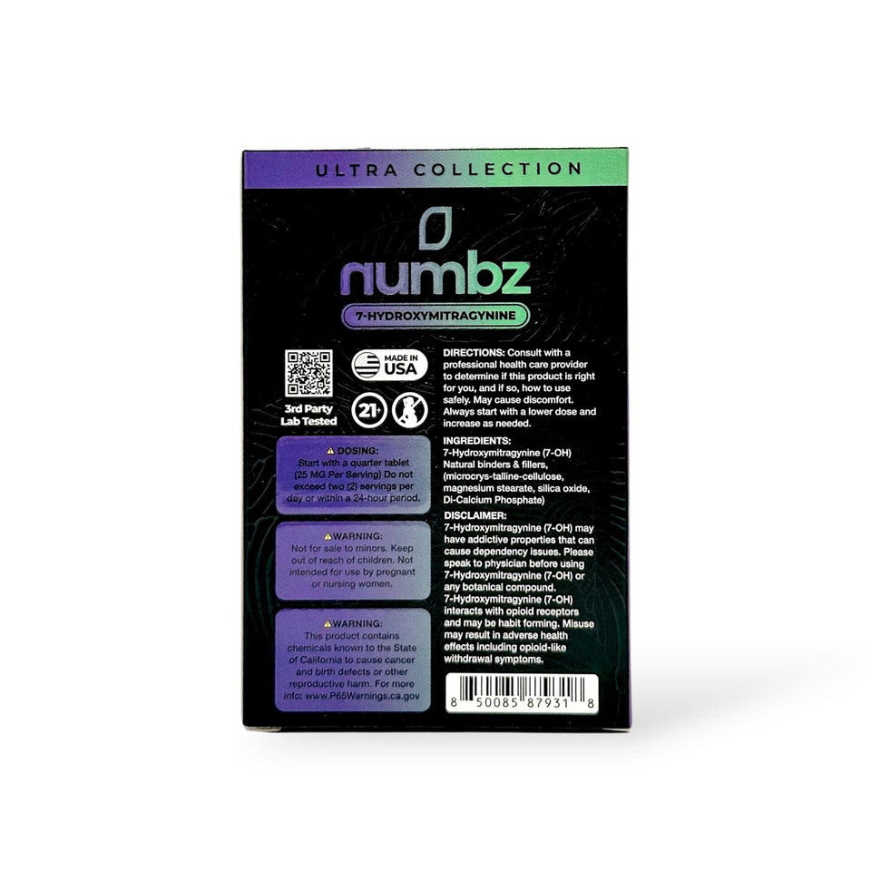 Numbz 7Hydroxy Tablet 100mg 10ct (SINGLE)